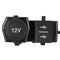 3 In 1 Motorcycle Ignitor Waterproof Dual USB Socket Voltmeter