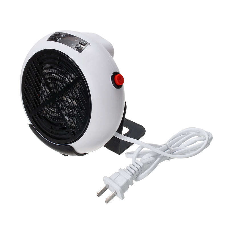 220-240V 1000W Portable Mini Desktop Heater Fan 3 Speeds Timer Fast Heating Silent Winter Warmer for Home Office Power Off Protection
