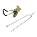 ZANLURE Stainless Steel Fishing Rod Tackle Metal Holder Adjustable Handle Support Stand