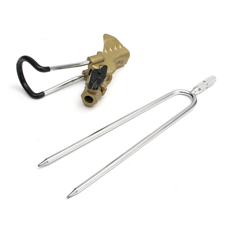 ZANLURE Stainless Steel Fishing Rod Tackle Metal Holder Adjustable Handle Support Stand
