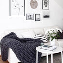 Soft Bulky Hand Knitting Chunky Yarn Wool Roving Crocheting DIY Blankets Thick