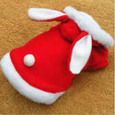 Christmas Pet Clothes Fashion Cute Rabbit Plush Dog Apparel Pet Hoodie Costume Winter  Clothing