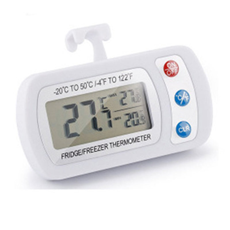 TS-BY53 White ABS Plastic Shell Waterproof Digital LCD Thermometer Instruments With Hanging Hook