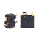 Amass AM-1015B Anti-Slip Black T Plug Connector Male & Female 1 Pair