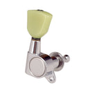 Pack of 6 Right Closed Tuning Pegs Tuners Machine Heads for Electric Guitar Replacement Parts Silver