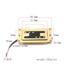 Guitar H Style Humbucker Double Coil Pickup for Gibson Les Paul Electric Guitar Parts Gold