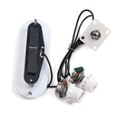 Loaded 52mm Bridge Pickup with Pickguard Volume Tone Knobs for Acoustic Folk Guitar