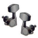 Pack of 6 Closed Guitar Tuning Keys Tuners for Acoustic Folk Guitar Replacement Parts Black 3L 3R