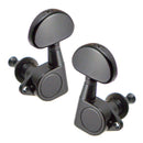 Pack of 6 Iron Full Closed Tuning Pegs Tuning Keys Black for Electric/Acoustic Guitar Replacement Parts 3L3R