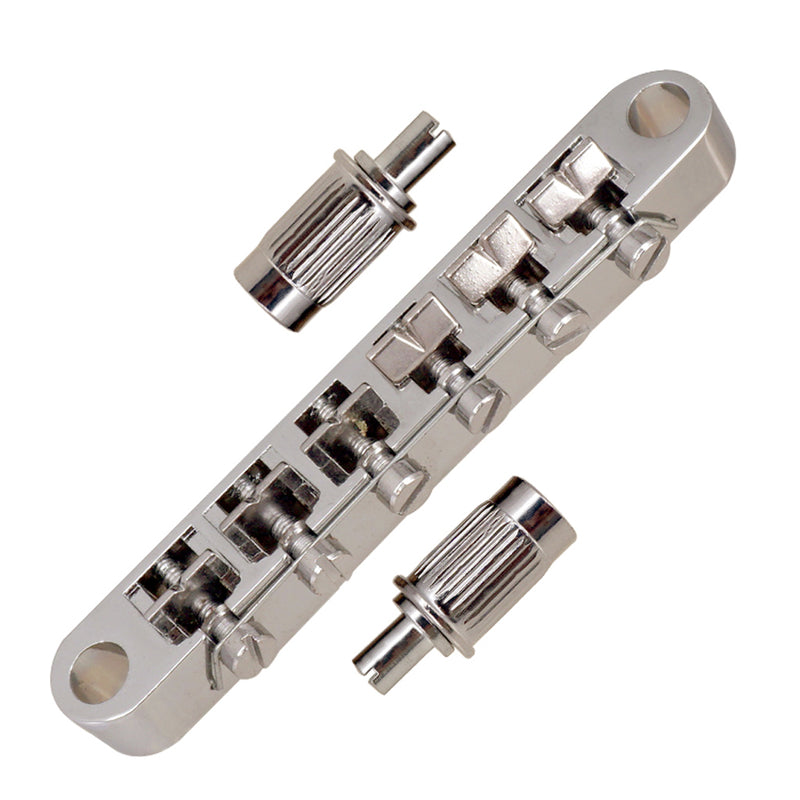 1 Set Guitar Saddle Bridge Tailpiece Silver for Gibson LP/EPI Electric Guitar Parts Bridge