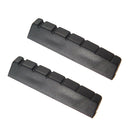 2 Pieces Plastic 6 String Guitar 43mm Slotted Nut for Left Handed Acoustic Guitar Accessory
