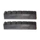 2 Pieces Plastic 6 String Guitar 43mm Slotted Nut for Left Handed Acoustic Guitar Accessory