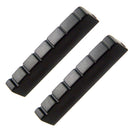 2 Pieces Plastic 6 String Guitar 43mm Slotted Nut for Left Handed Acoustic Guitar Accessory