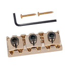 Golden Electric Guitar String Nut with Wrench Screws for Floyd Rose Tremolo Bridge 42.2mm