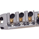 Silver Roller Saddle Locking Bridge with Wrench for LP Electric Guitar Replacement