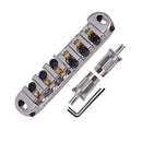 Silver Roller Saddle Locking Bridge with Wrench for LP Electric Guitar Replacement
