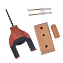 Durable Auto Lock Wall Mount Hanger Hook for Ukulele Violin Viola DIY Parts Red Wood