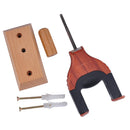 Durable Auto Lock Wall Mount Hanger Hook for Ukulele Violin Viola DIY Parts Red Wood