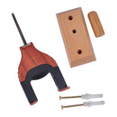 Durable Auto Lock Wall Mount Hanger Hook for Ukulele Violin Viola DIY Parts Red Wood