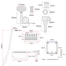 1 Set Guitar Replacement 3-ply SSS Prewired Pickup Pickguard for Electric Guitar Parts Black