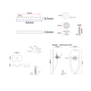 1 Set Guitar Replacement 3-ply SSS Prewired Pickup Pickguard for Electric Guitar Parts Black