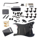 1 Set Guitar Replacement 3-ply SSS Prewired Pickup Pickguard for Electric Guitar Parts Black
