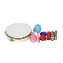 1 Set Maraca Handbell Castanets Harmonica Tambourine Kids Toddler Colorful Preschool Toys