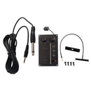 Metal Electric Violin Pickup Adjustable EQ Pickup Preamp Transducer with Piezo