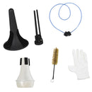 Trumpet Maintenance Cleaning Tool Kit Trumpet Stand+2pcs Brushes+Practice Mute+Gloves