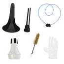 Trumpet Maintenance Cleaning Tool Kit Trumpet Stand+2pcs Brushes+Practice Mute+Gloves