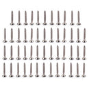 50 Pack Nickel Tremolo Bridge Mounting Screws for Fender TL Style Guitar 3.5x25mm