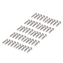 50 Pack Nickel Tremolo Bridge Mounting Screws for Fender TL Style Guitar 3.5x25mm