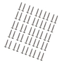 50 Pack Nickel Tremolo Bridge Mounting Screws for Fender TL Style Guitar 3.5x25mm