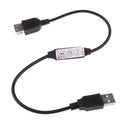 DC 5V Mini USB LED Controller RGB LED Dimmer With 4 Pins 3 Key Female Connector For LED Strip Lights