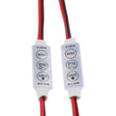 2 Pieces Mini LED Dimmer 3 Keys Light Controller For Single Color LED Strip Light