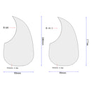 6 Pieces Guitar Pickguard Scratch Plate for Acoustic Folk Guitar Replacement Parts