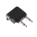 3.5mm Jack Silver Plated Airline Airplane Earphone Headphone Jack Aduio Adapter