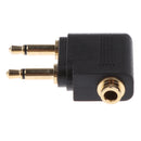 3.5mm to 2 x 3.5mm Jack Audio Adapter for Travel Earphone Headphone Headset Parts Gold Plated