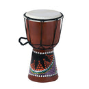 Solid Mahogany Djembe Bongo African Style Drum Novelty Hand Percussion 18 x 12.7cm