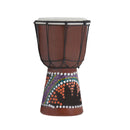Solid Mahogany Djembe Bongo African Style Drum Novelty Hand Percussion 18 x 12.7cm