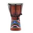 Solid Mahogany Djembe Bongo African Style Drum Novelty Hand Percussion 18 x 12.7cm