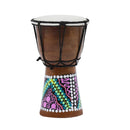 Solid Mahogany Djembe Bongo African Style Drum Novelty Hand Percussion 18 x 12.7cm