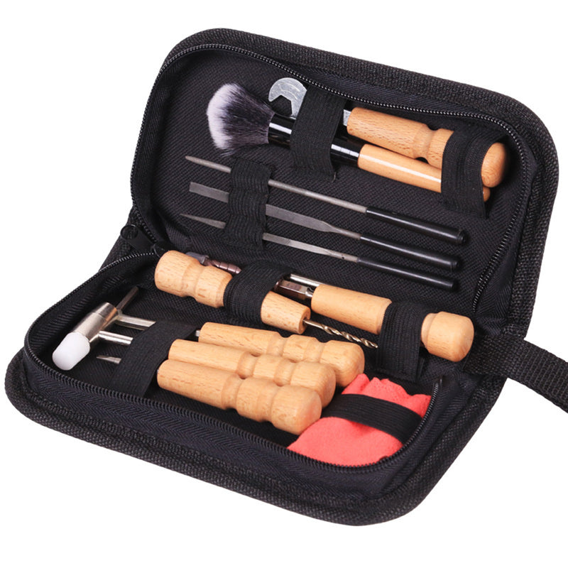 1 Set Guitar Repair Kits Maintenance Tools with Storage Bag for Luthier Guitarist DIY Parts