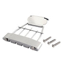 Zinc Alloy 4 String Trapeze Tailpiece with Screws for Archtop Jazz Bass Guitar Chrome