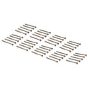 50 Pieces Bass Guitar Humbucker Pickup Mounting Screws Nickel for PB JB P90 Pickup Parts