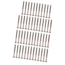 50 Pieces Bass Guitar Humbucker Pickup Mounting Screws Nickel for PB JB P90 Pickup Parts