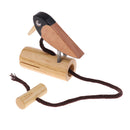 Wooden Bird Clapper Wood Shaker Rattle for Children Kids Early Educational Toys