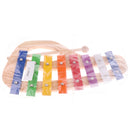 Multi-colored 8-notes Handheld Xylophone Piano Toys Musical Toys Preschool Early Learning Toy Gift