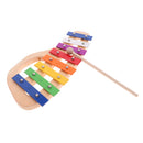 Multi-colored 8-notes Handheld Xylophone Piano Toys Musical Toys Preschool Early Learning Toy Gift