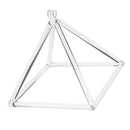9'' Clear Quartz Crystal Singing Pyramid C Note Singing Pyramid for Meditation Heart Peace